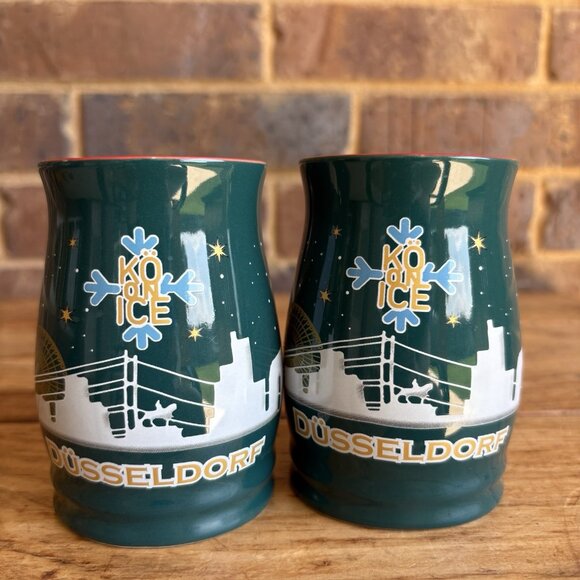 2 Düsseldorf Coffee Mugs By Mohaba GmbH + Co. KG Ceramic Winter Christmas Market - Picture 2 of 10
